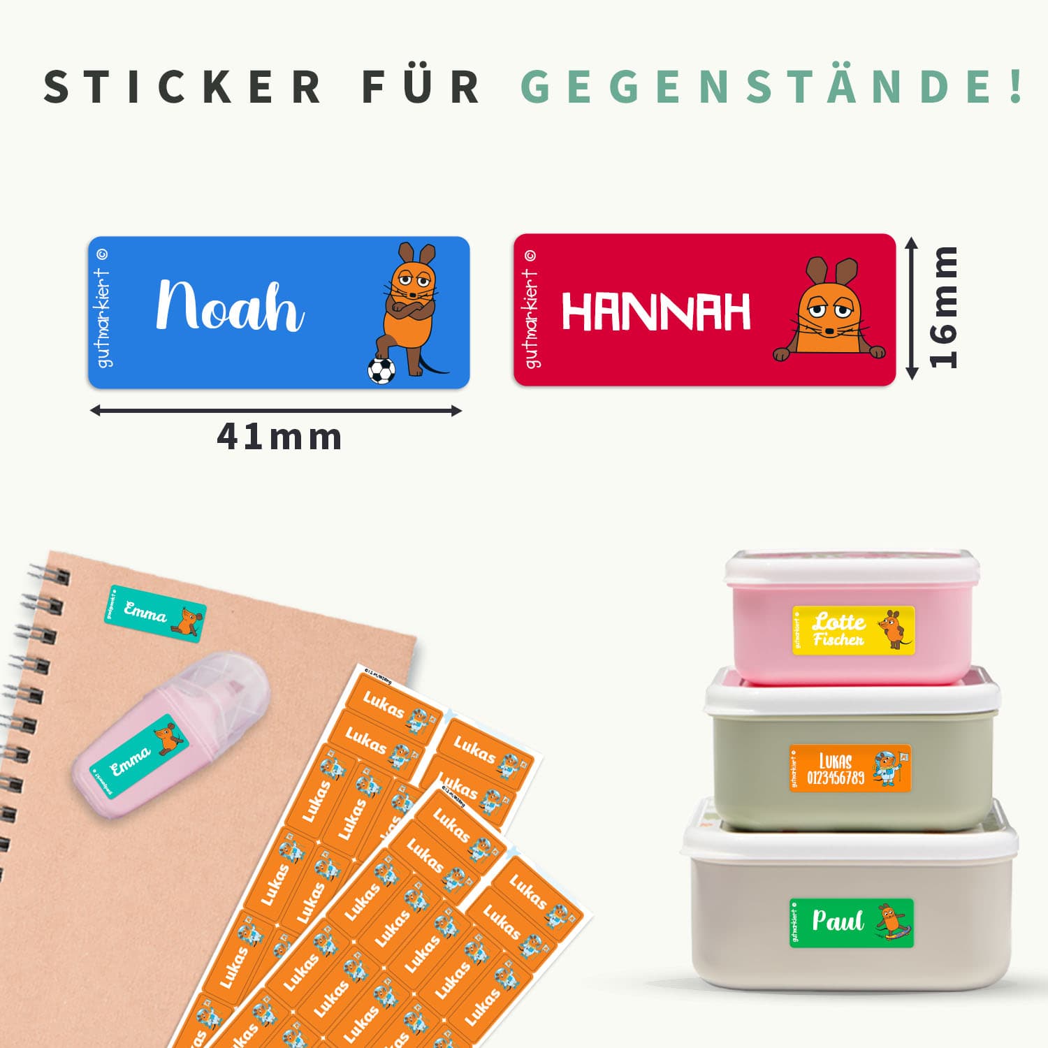Die Maus Aufkleber