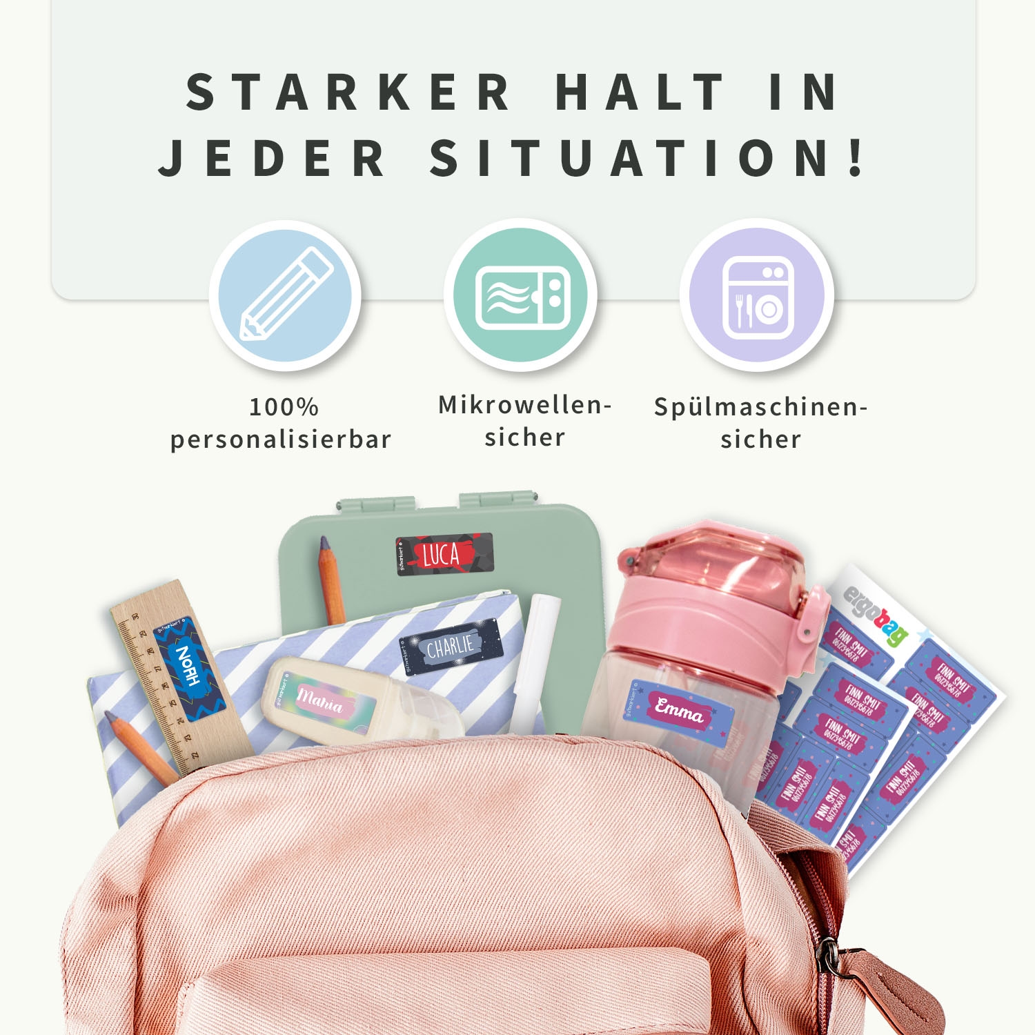 Ergobag Namensaufkleber