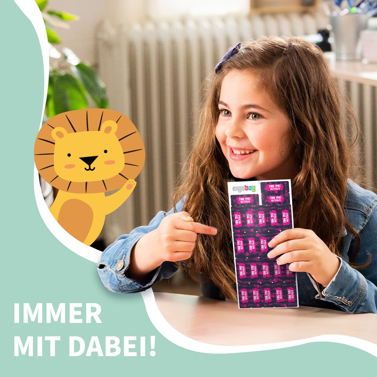 Ergobag Namensaufkleber