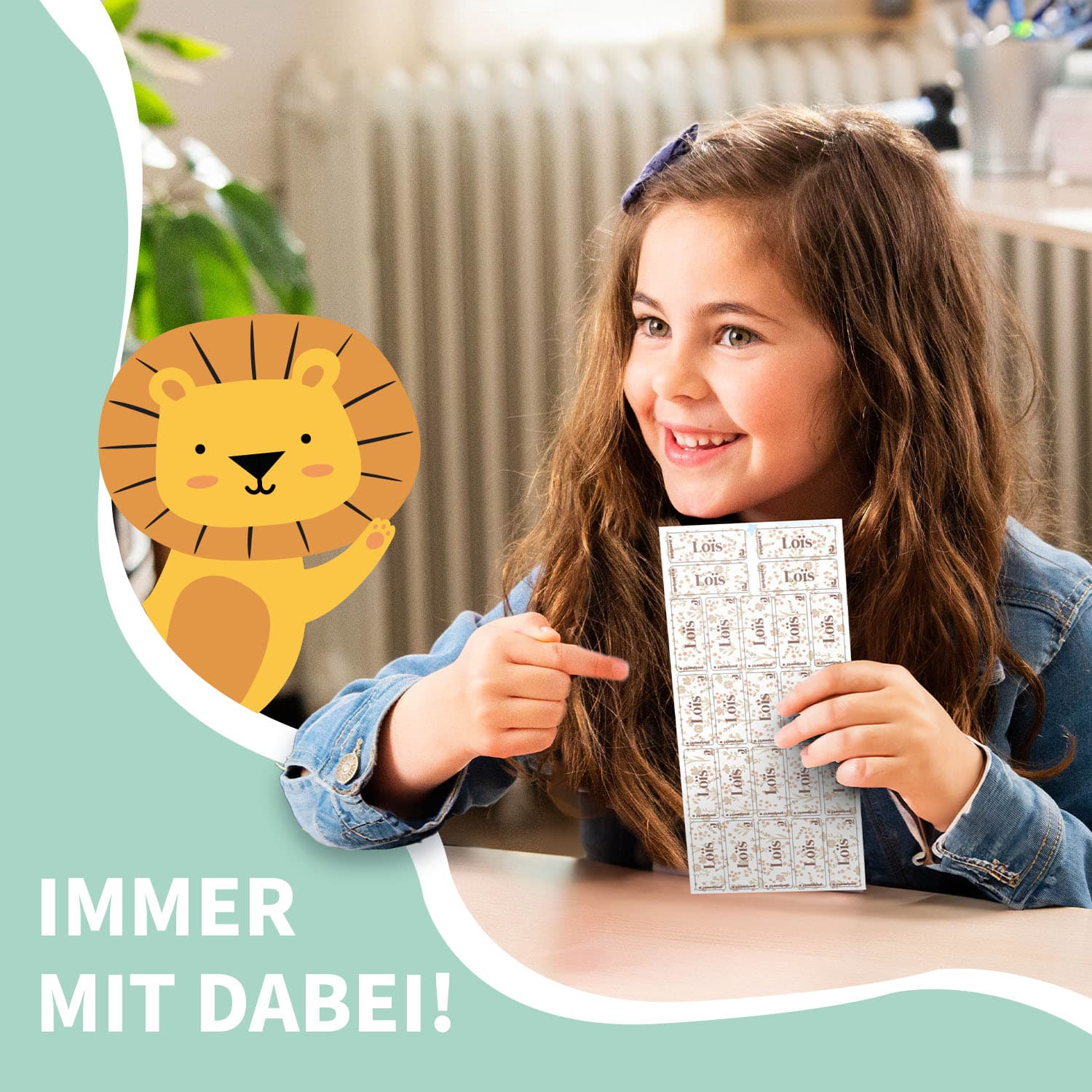 Kleine Namensaufkleber - Jollein