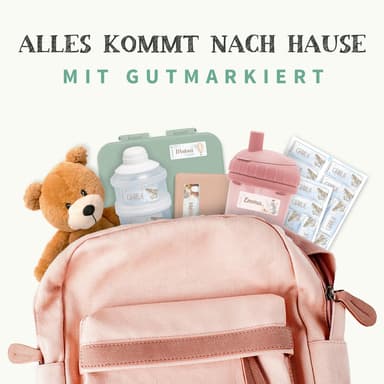 Kleine Aquarell Namensaufkleber