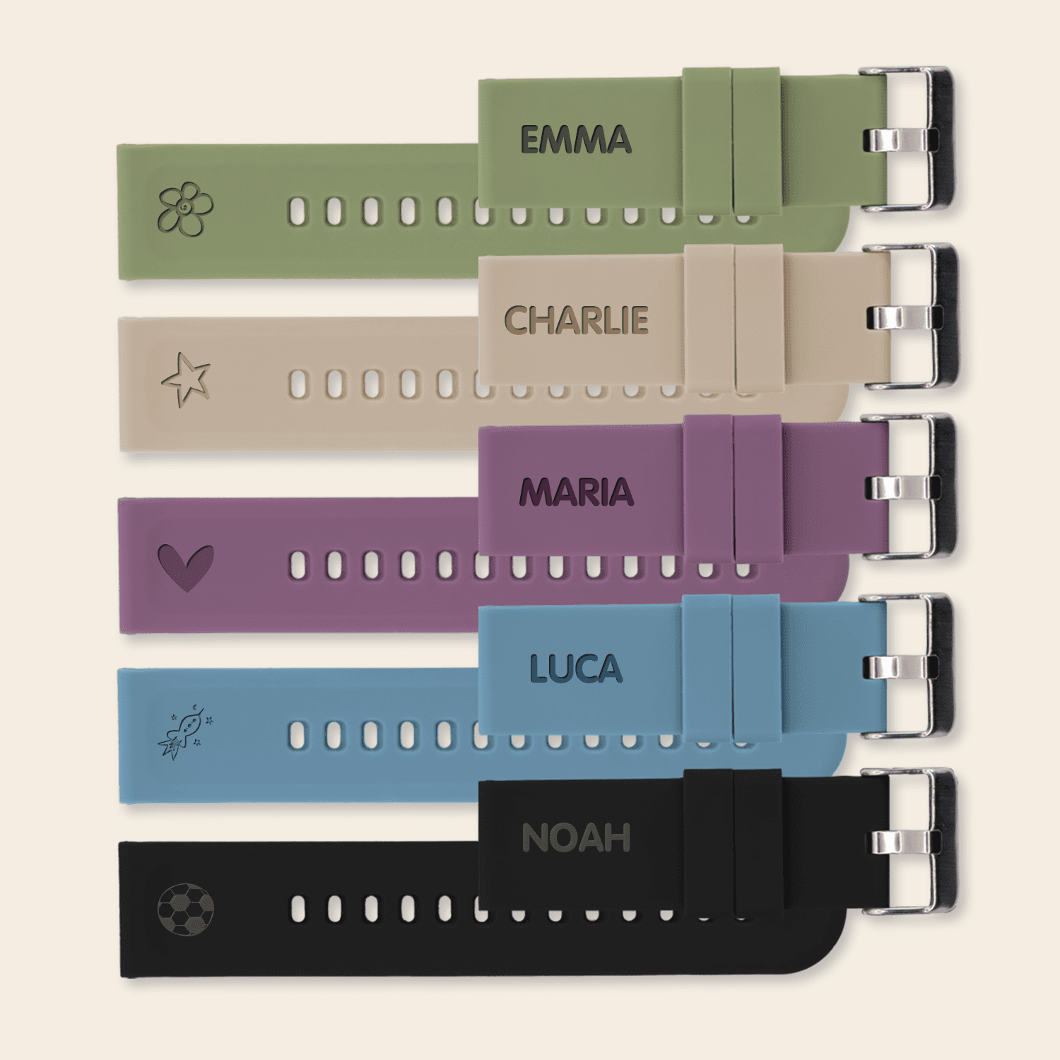 Personalisiertes Uhrenarmband für GPS-Uhr