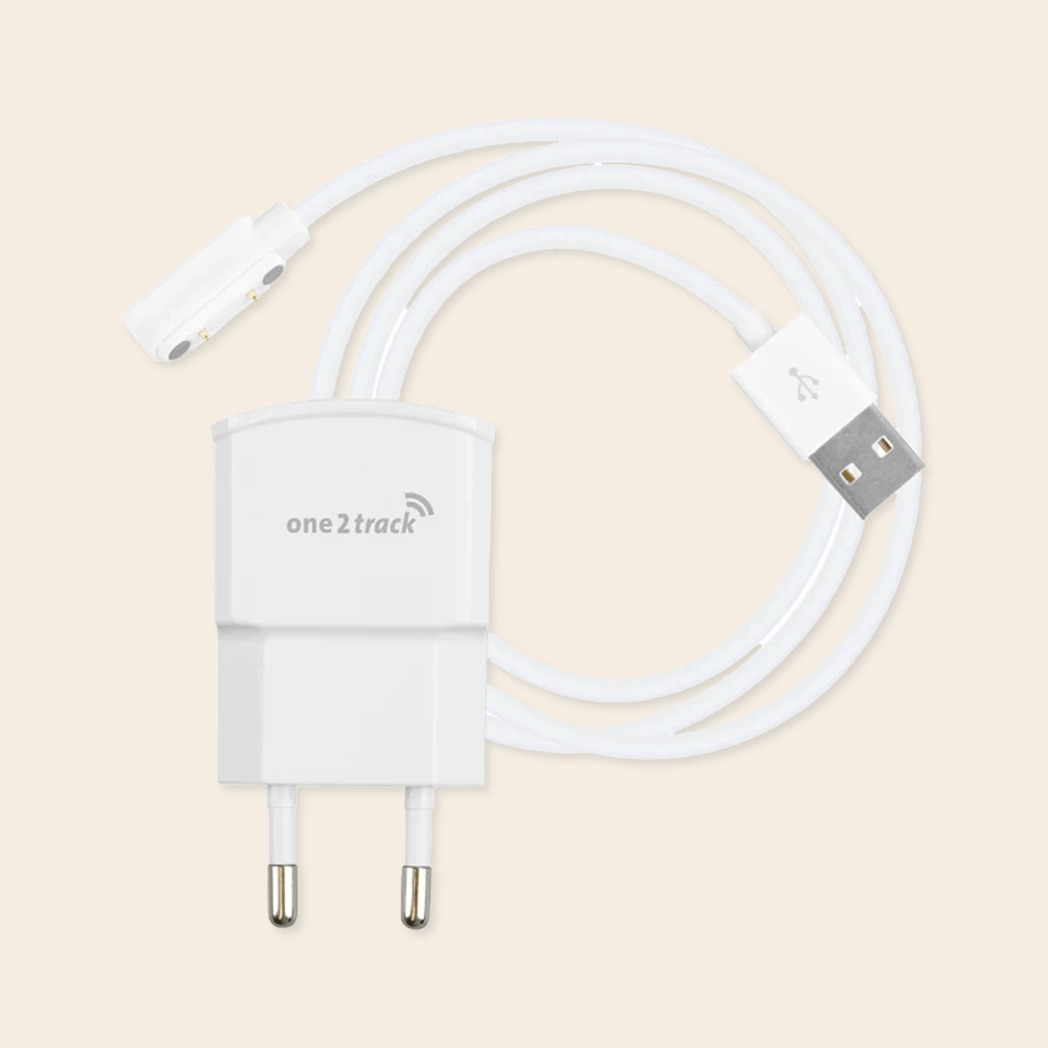 Ersatz-Set für 220V/5V Ladegerät mit USB-Ladekabel