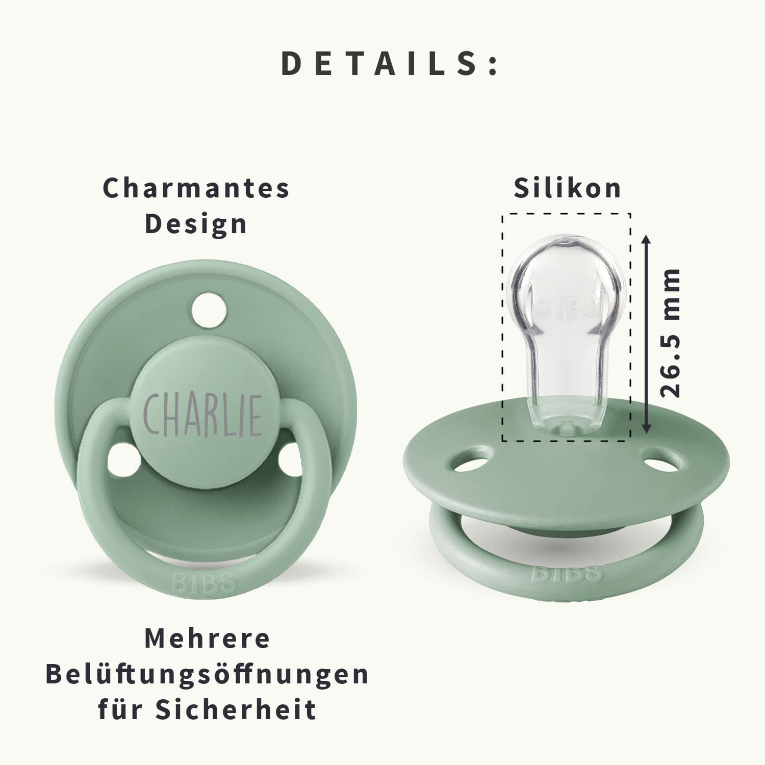BIBS Schnuller mit Namen
