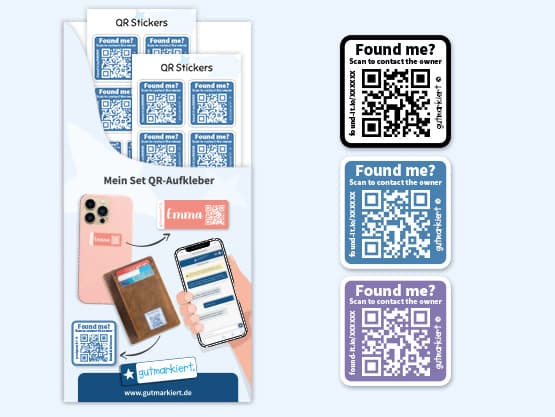 Lost & Found QR-Aufkleber