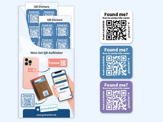 Lost & Found QR-Aufkleber