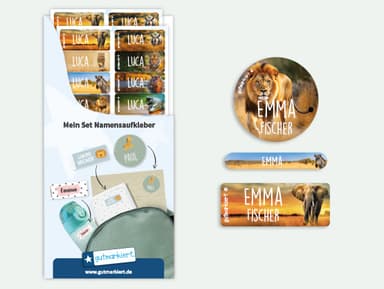 Namensaufkleber Vorteilspaket - Real World