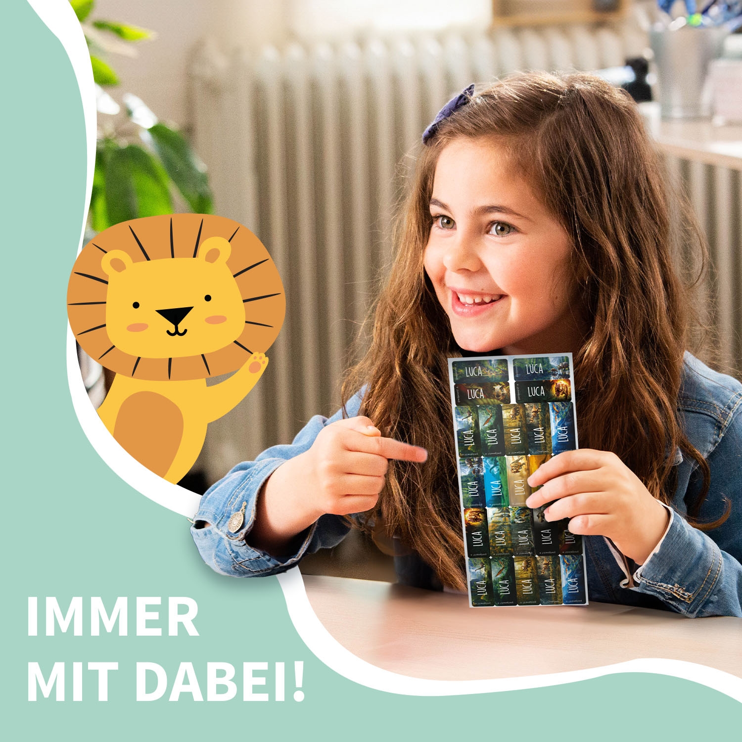 Kleine Real World Namensaufkleber