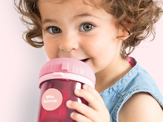 Runde Namensaufkleber