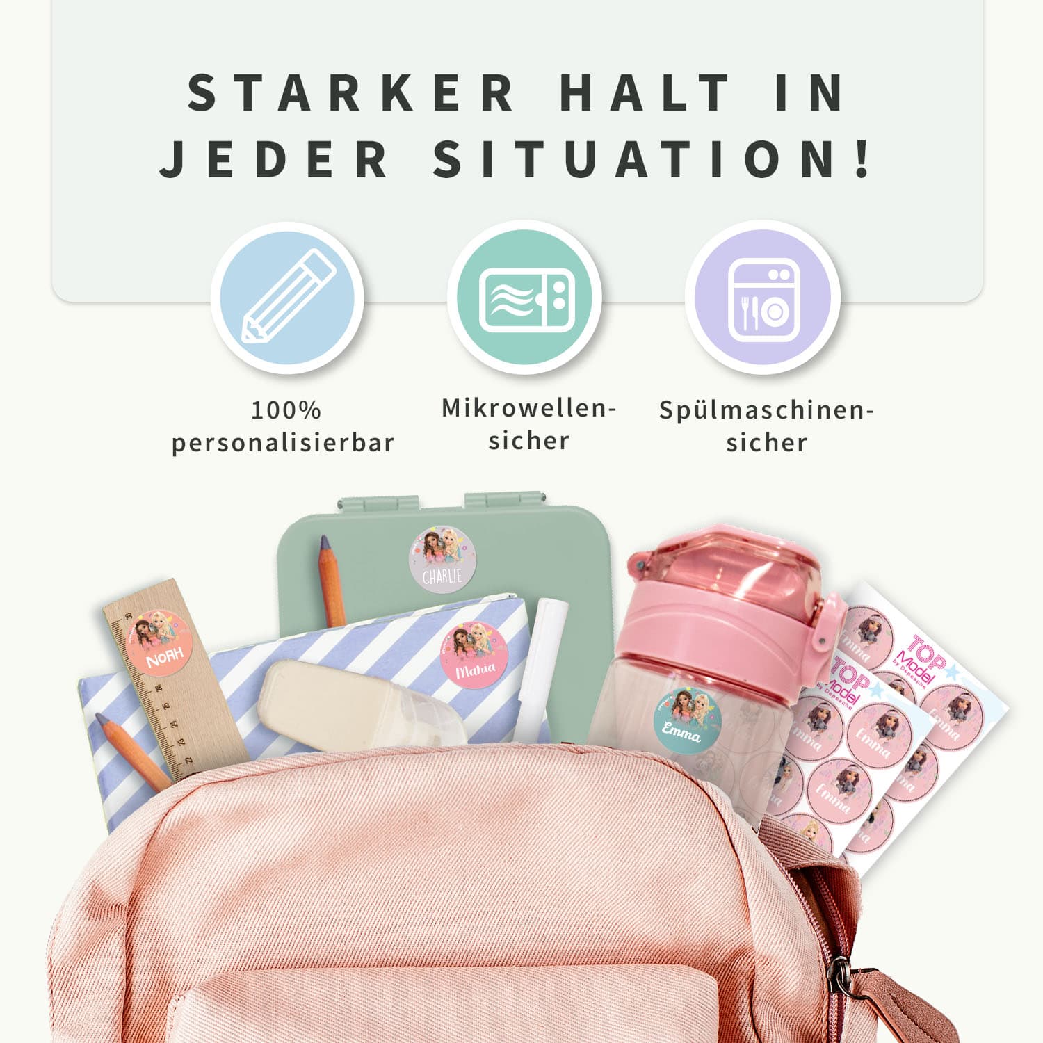 TOPModel Runde Aufkleber