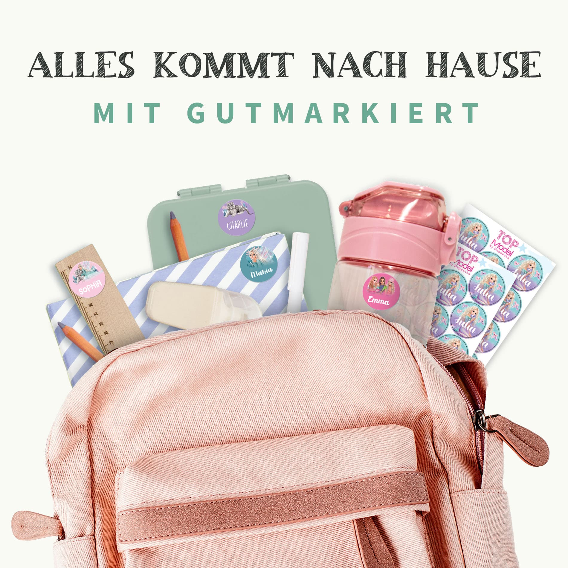 TOPModel Runde Aufkleber