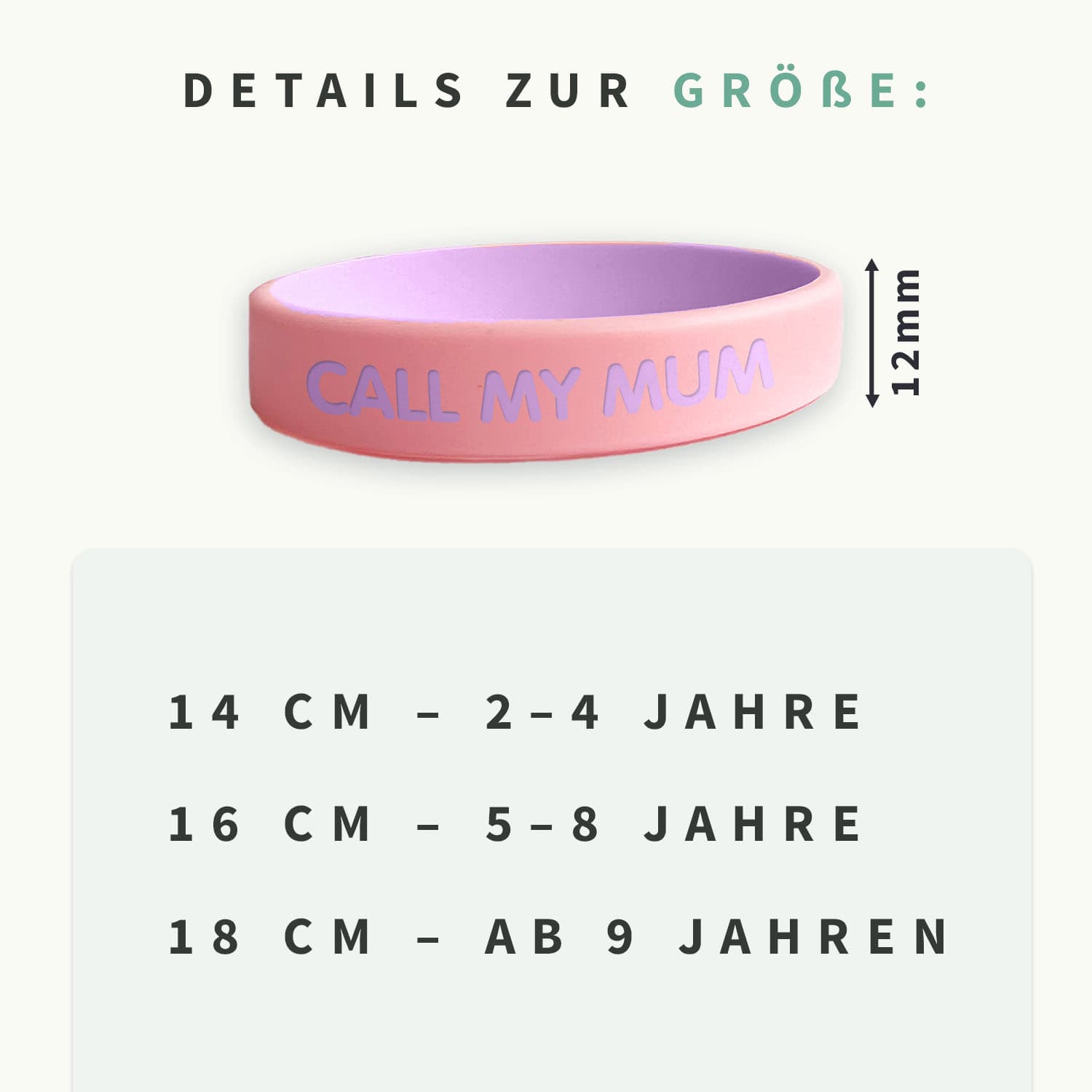 SOS-Armband Kind – zweifarbig
