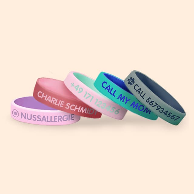 SOS-Armband Kind – zweifarbig
