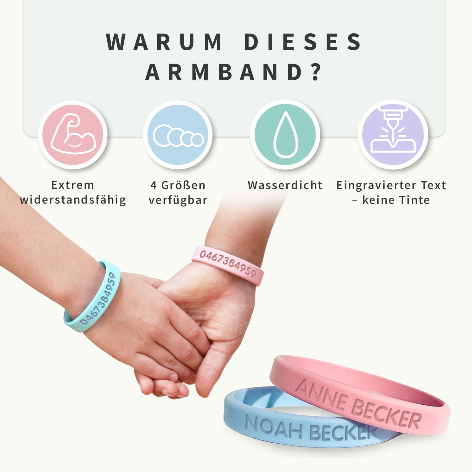 Duopaket SOS Armbänder