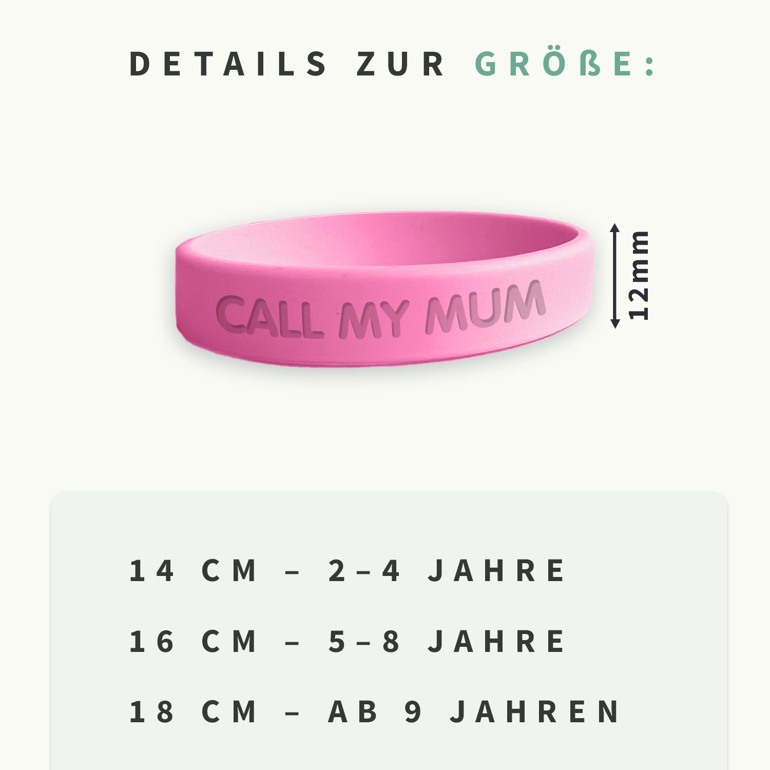 SOS Armband - Glow in the dark