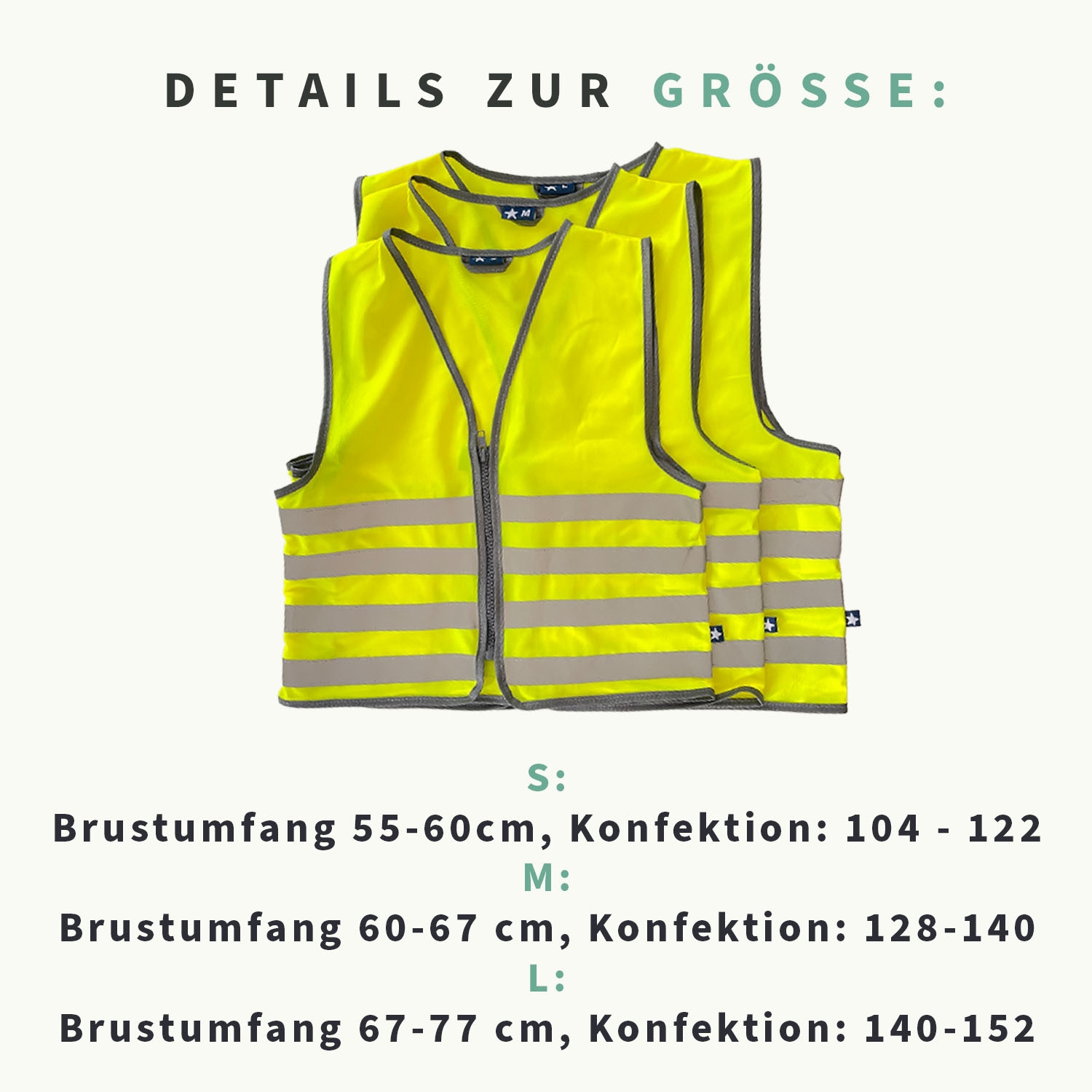 Sicherheitsweste für Kinder mit Namen - Basic