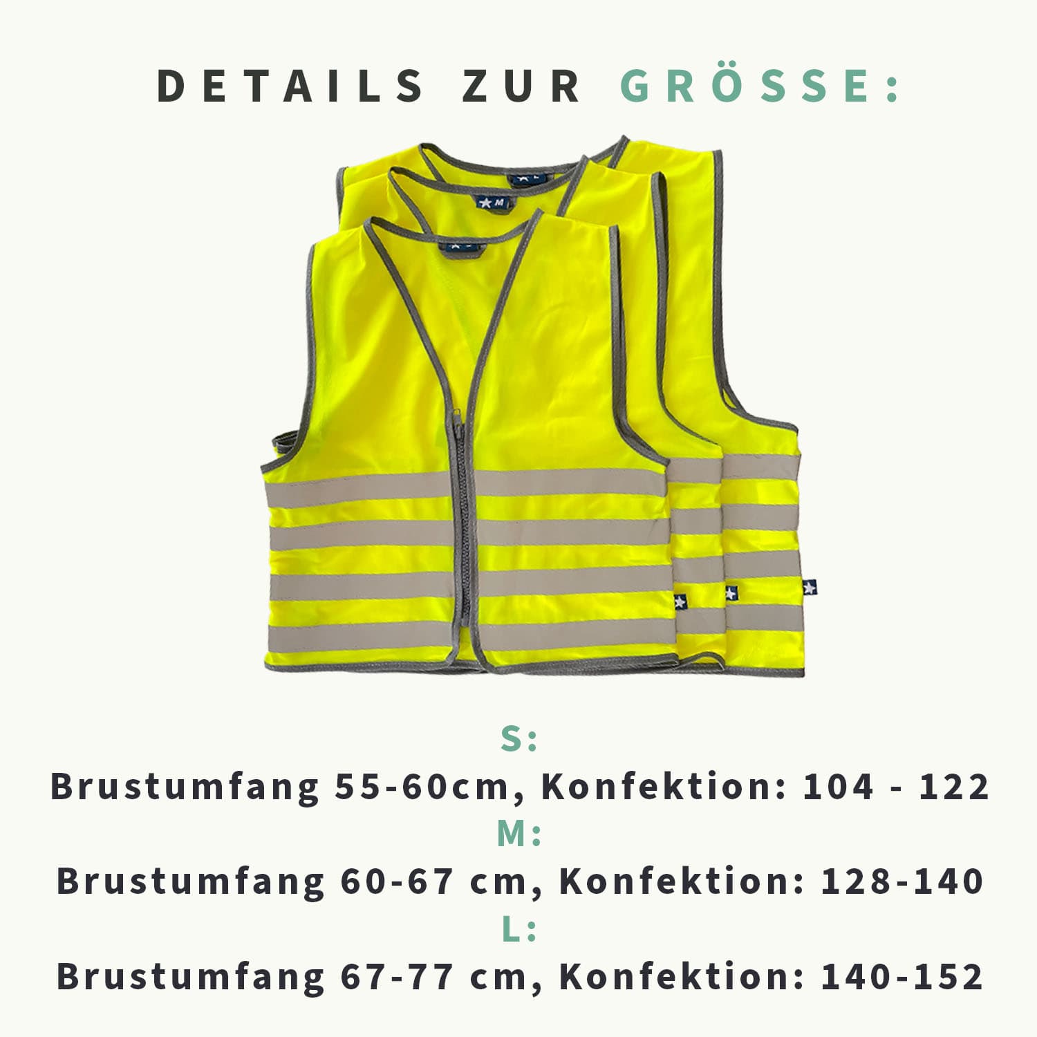 Sicherheitsweste für Kinder mit Namen - Basic