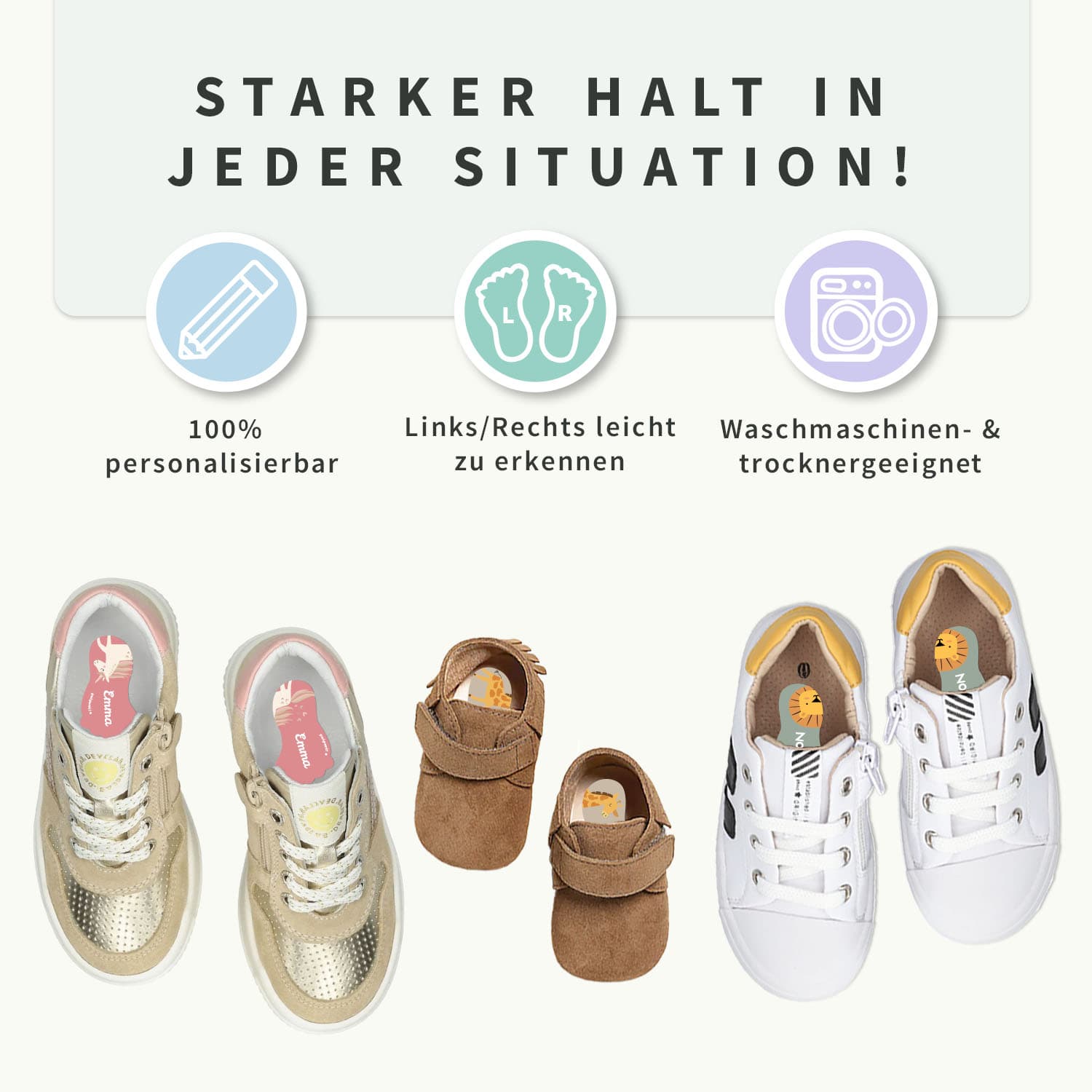 Personalisierte Schuh-Etiketten