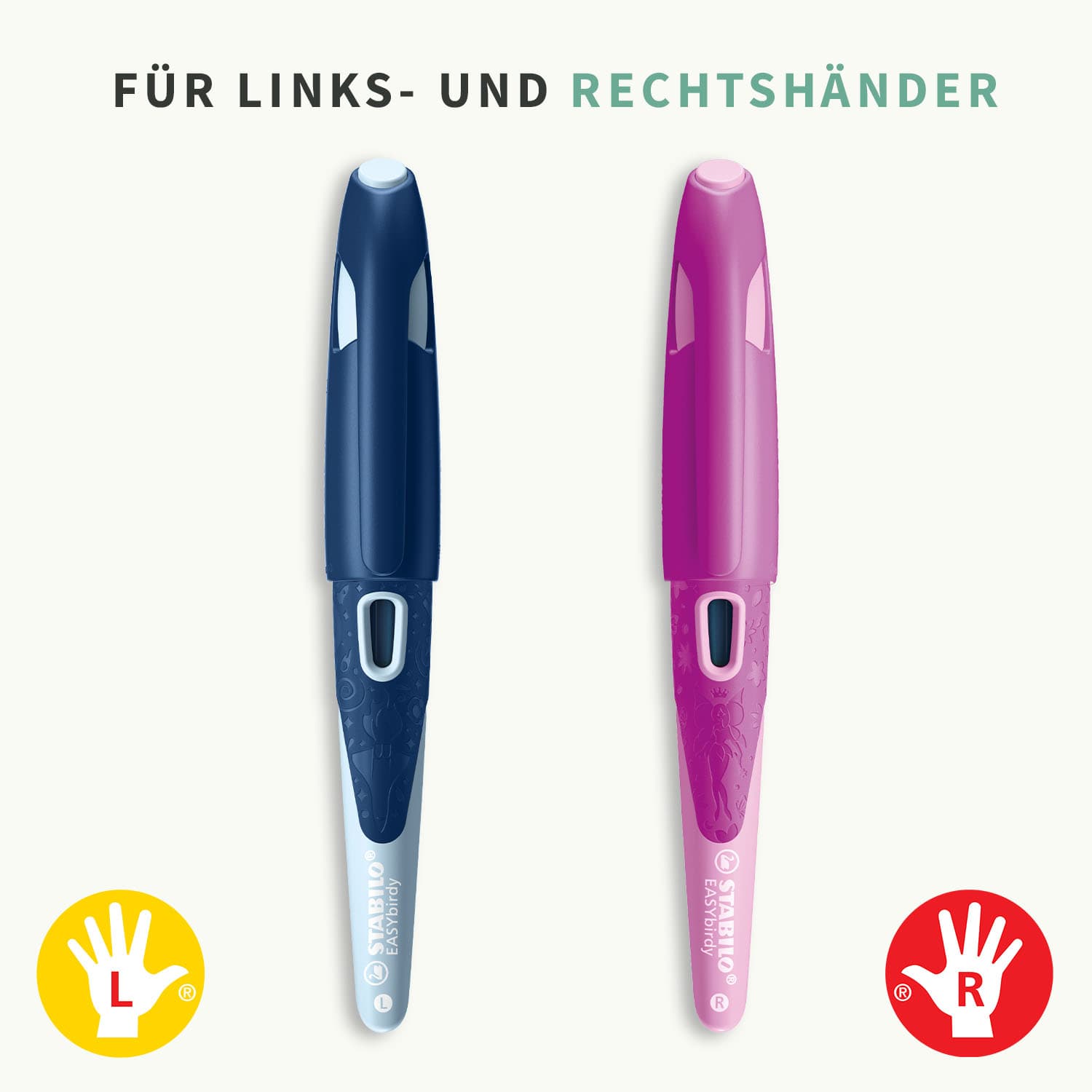 STABILO EASYbirdy + Mini XS Namensaufkleber