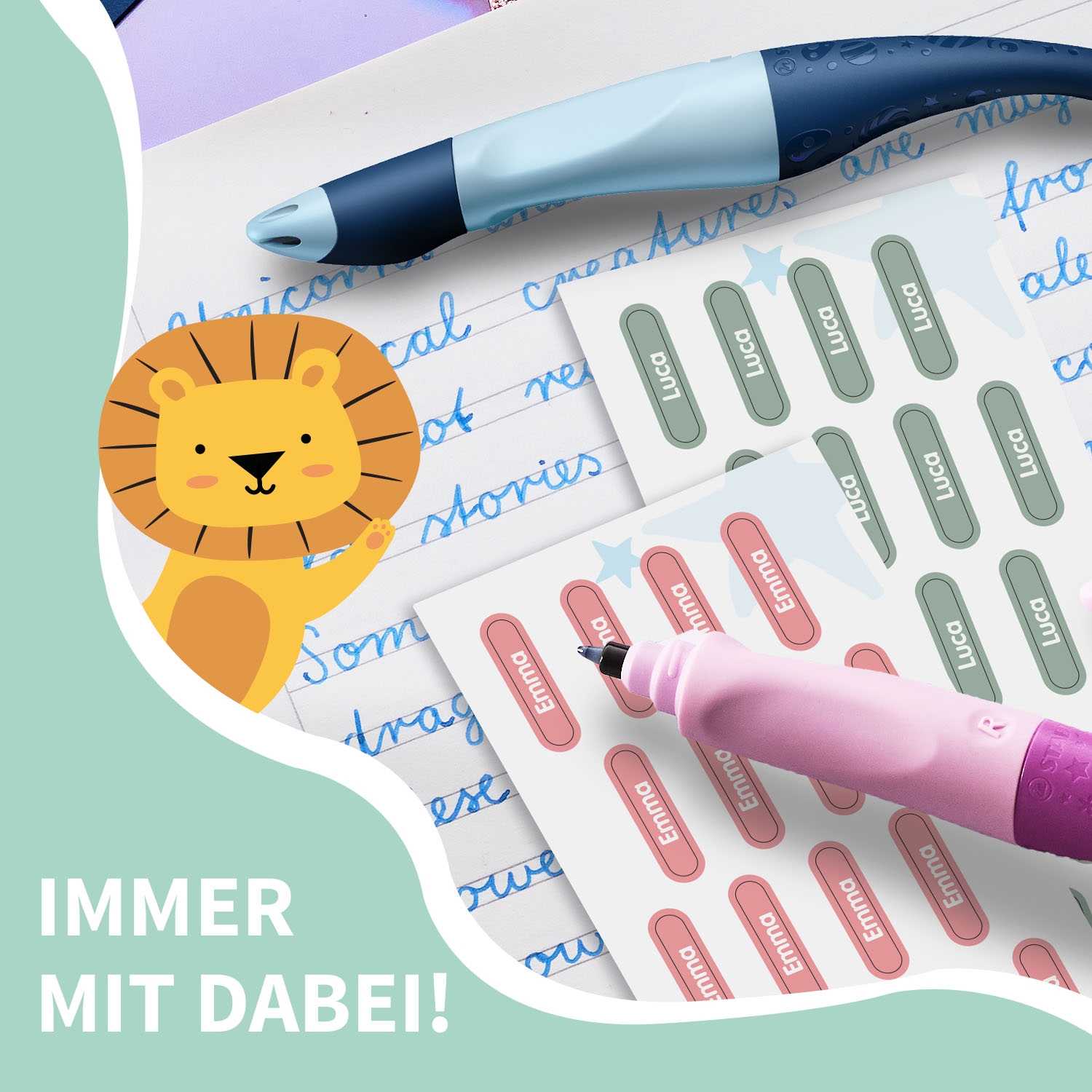 STABILO EASYoriginal + Mini XS Namensaufkleber