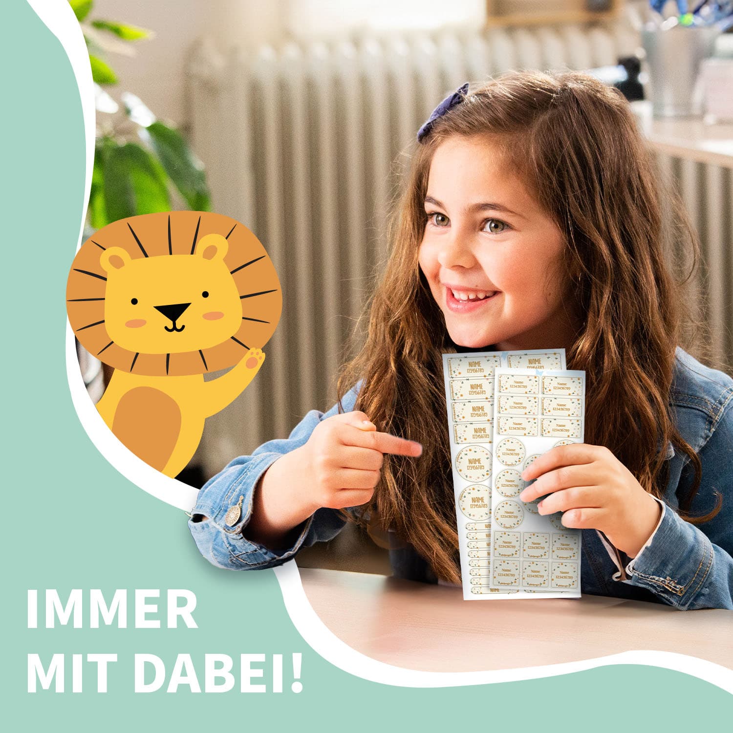 Namens- & Textilaufkleber Kombi-Vorteilspaket - Design