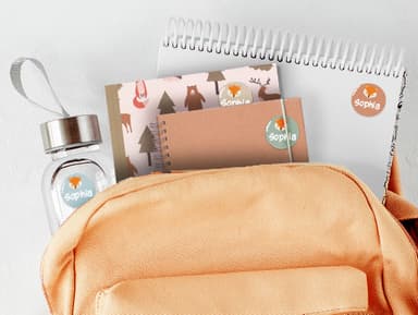 Runde Thema Namensaufkleber