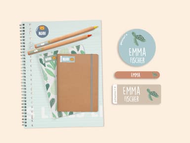 Namensaufkleber Vorteilspaket - Thema Tchibo