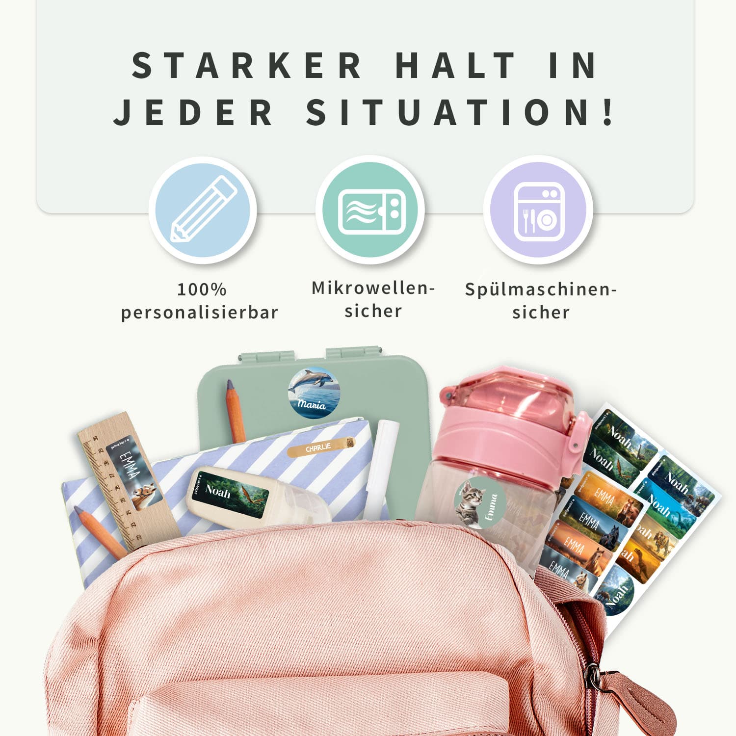 Namensaufkleber Vorteilspaket - Real World