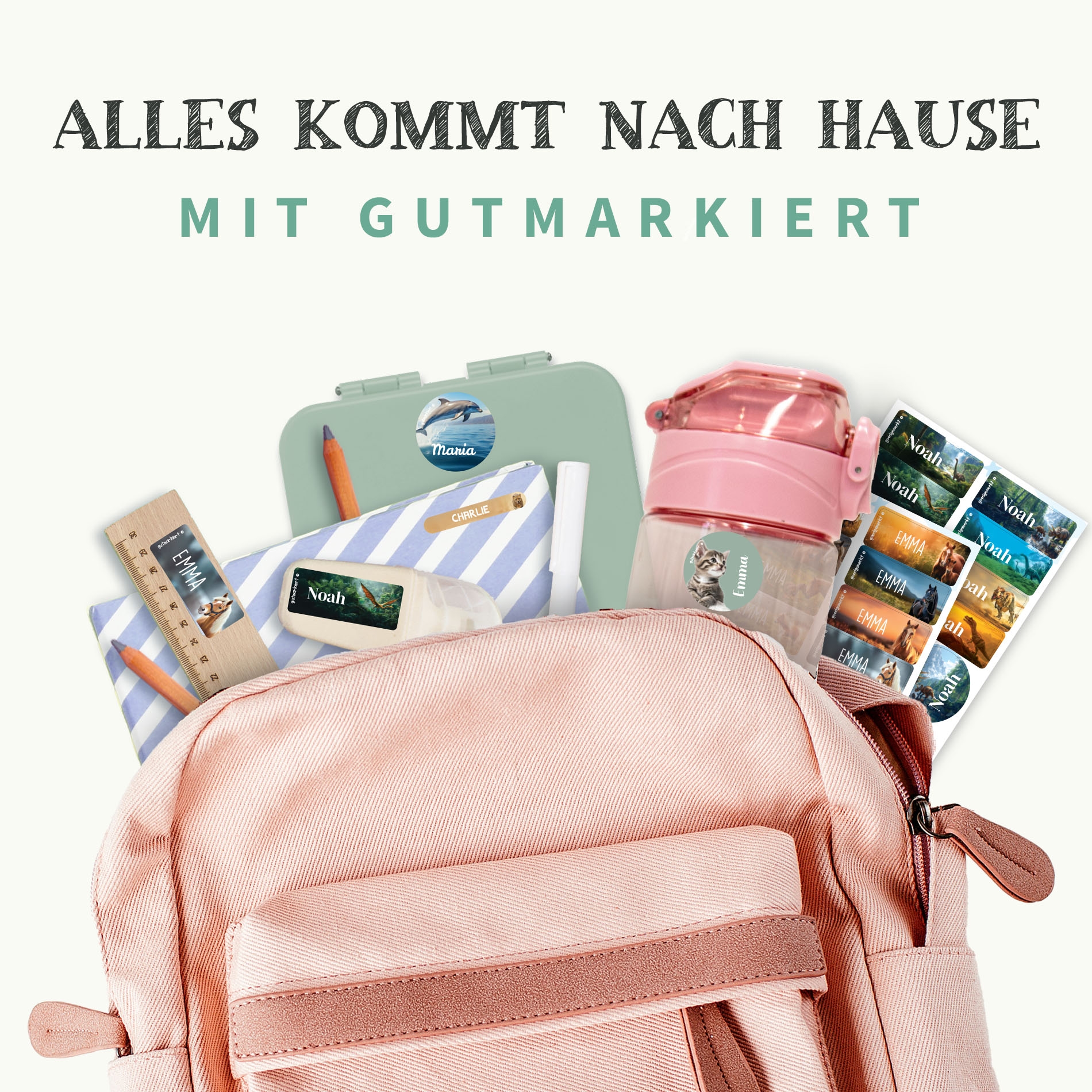 Namensaufkleber Vorteilspaket - Real World