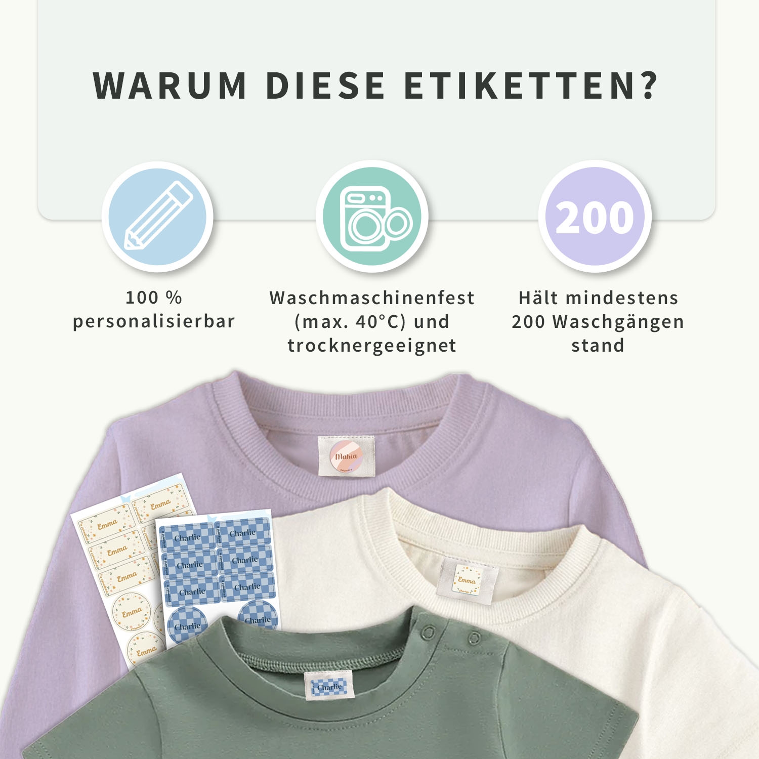 Textilaufkleber Vorteilspaket - Design