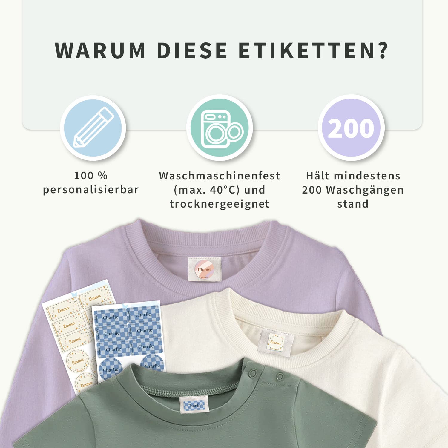 Textilaufkleber Vorteilspaket - Design