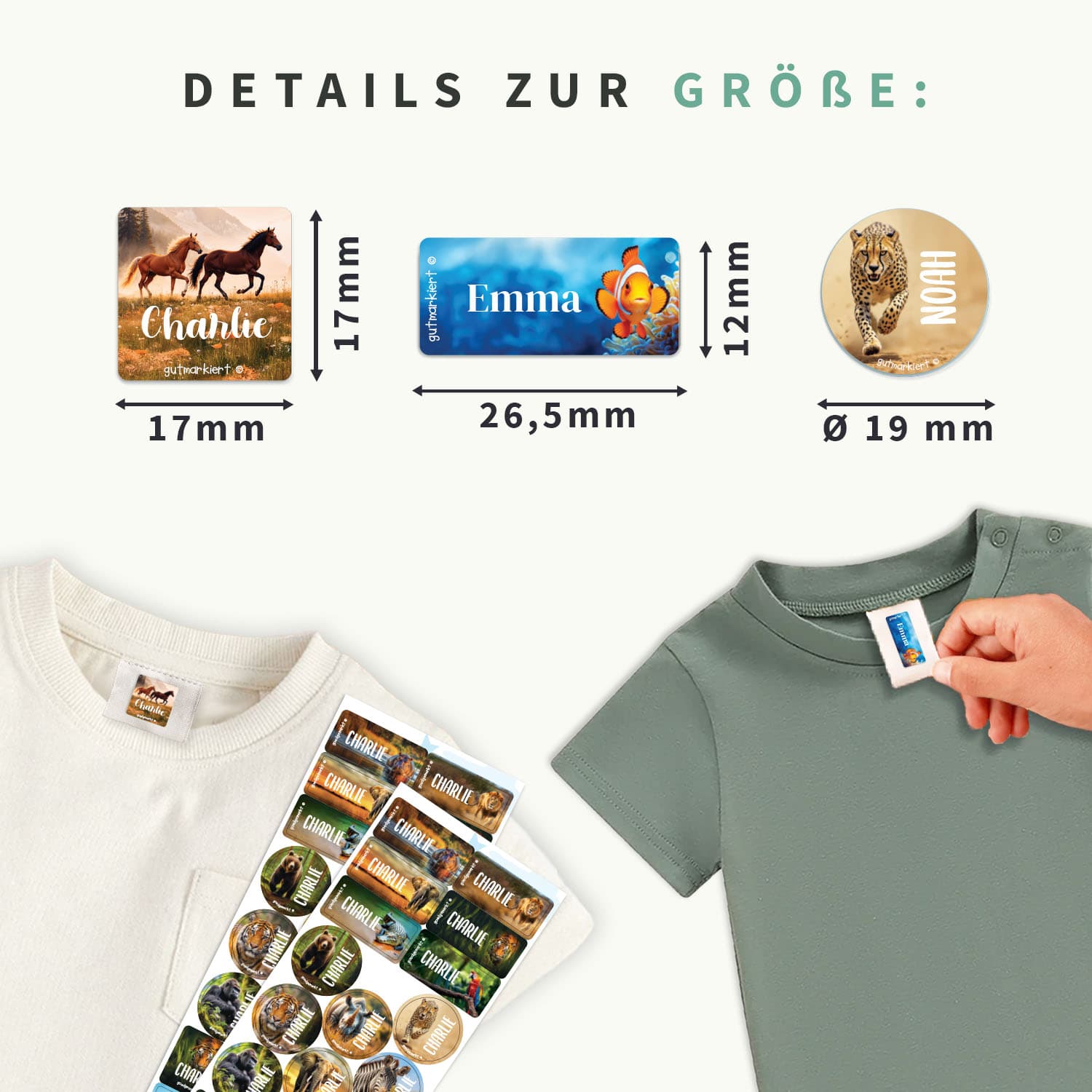 Textilaufkleber Vorteilspaket - Real World