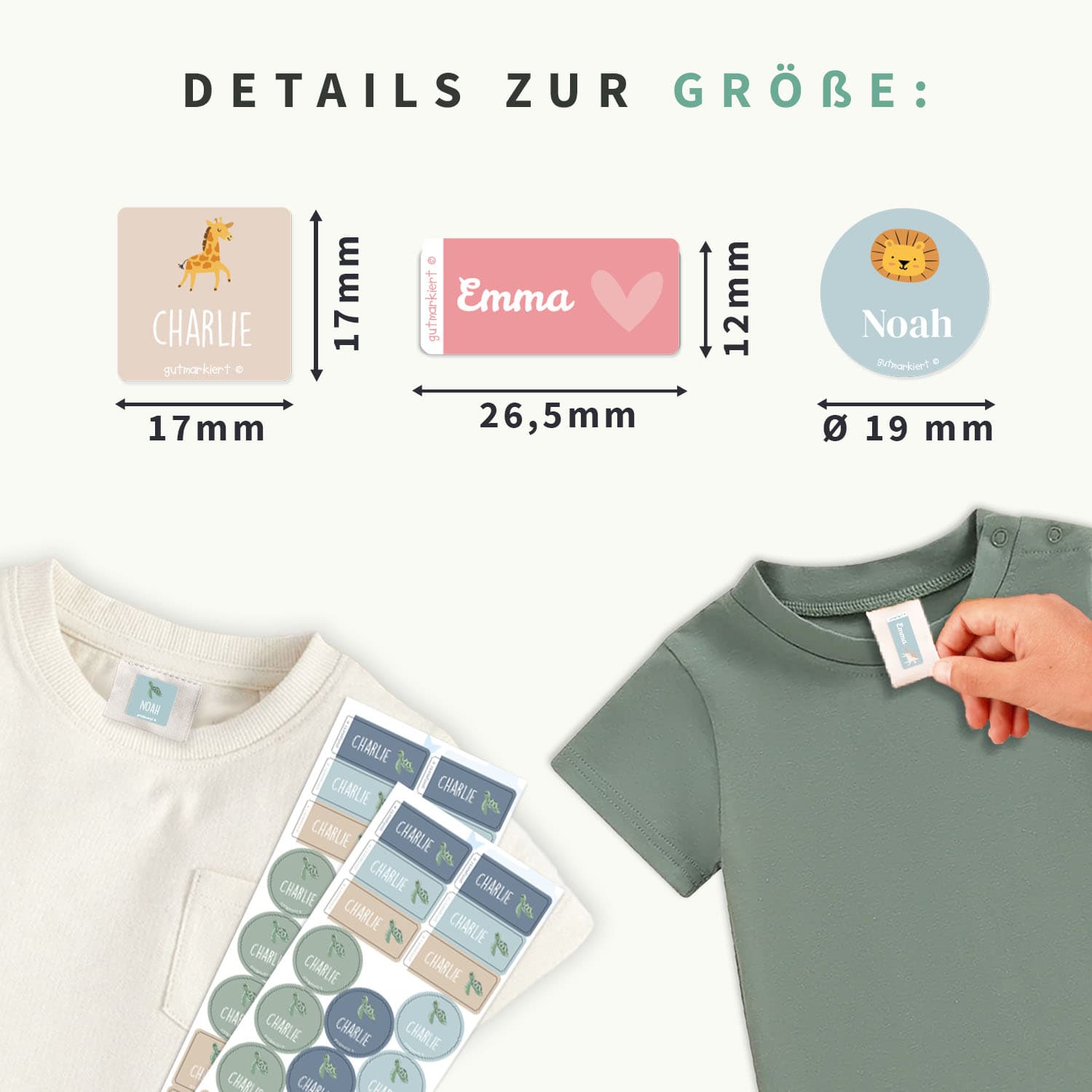 Textilaufkleber Vorteilspaket - Thema