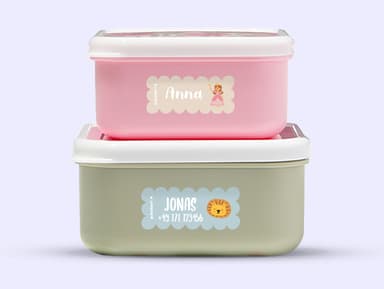 Wave Thema Namensaufkleber